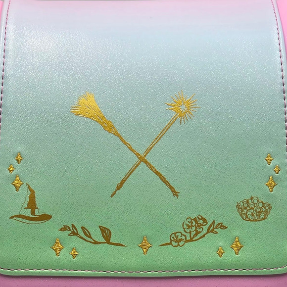 Loungefly Wicked Glinda Elphaba Iridescent Ombré Icons Mini Backpack Bag New - Picture 7 of 9